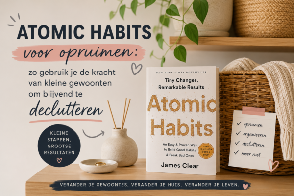 Atomic Habits voor opruimen: zo gebruik je de kracht van kleine gewoonten om blijvend te declutteren